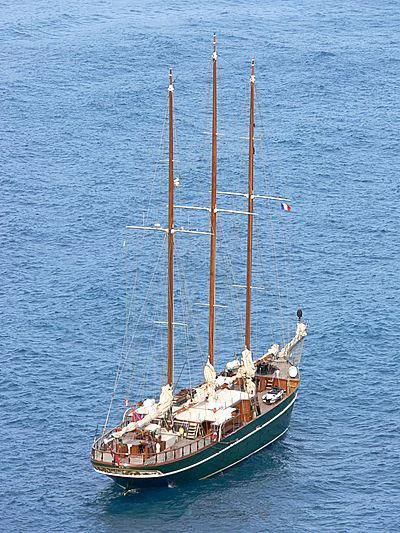 a boat with a pole on the water aboard FRANCESCO PETRARCA Yacht for Sale