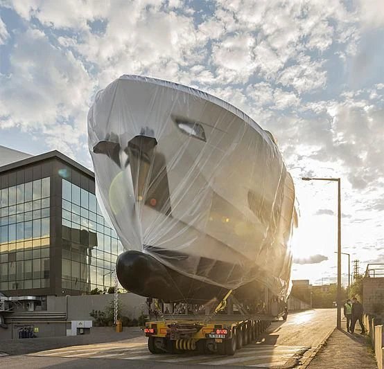 a large cylindrical object with a hole in the middle aboard SUN RISE Yacht for Sale