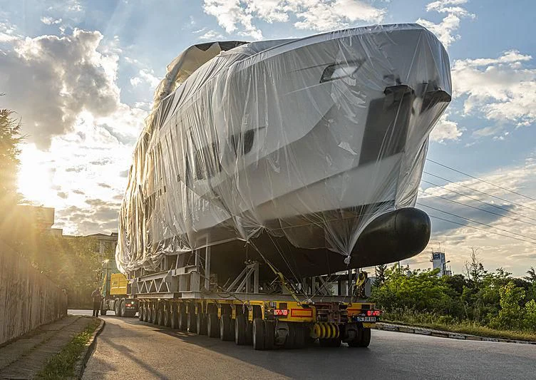 a large metal object with a large hole in it aboard SUN RISE Yacht for Sale