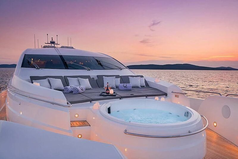 a boat on the water aboard QUANTUM Yacht for Sale