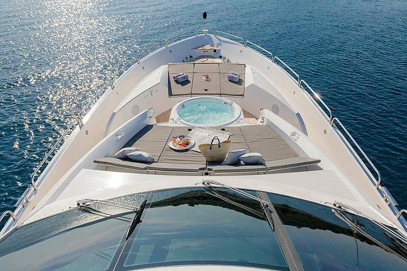 a boat on the water aboard QUANTUM Yacht for Sale