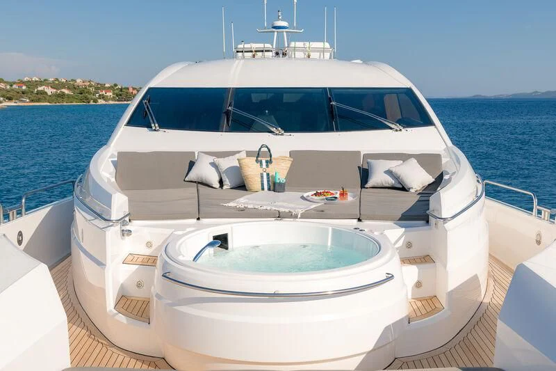 a boat on the water aboard QUANTUM Yacht for Sale