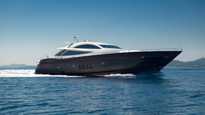 a boat on the water aboard QUANTUM Yacht for Sale