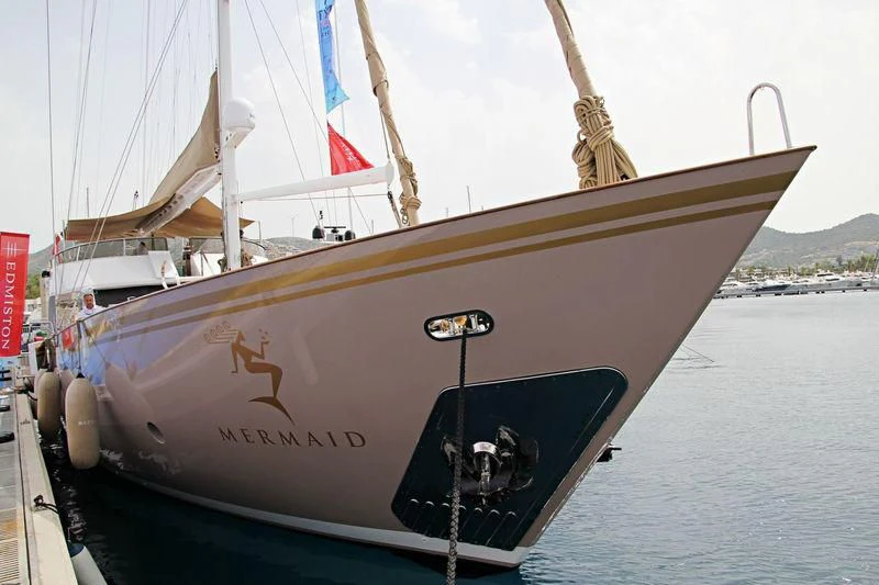 a boat on the water aboard MERMAID Yacht for Sale
