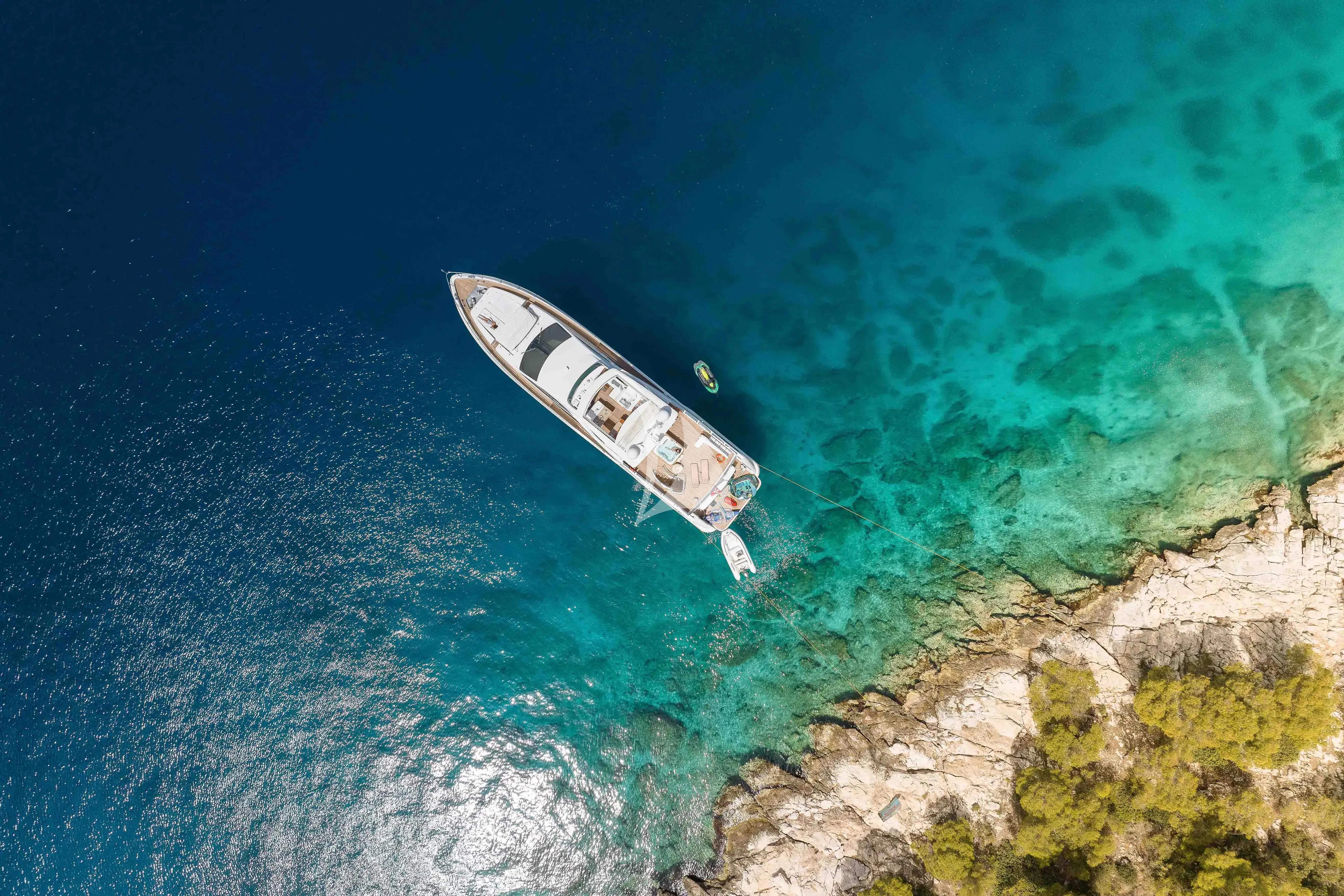 a boat in the water aboard KOUKLES Yacht for Sale