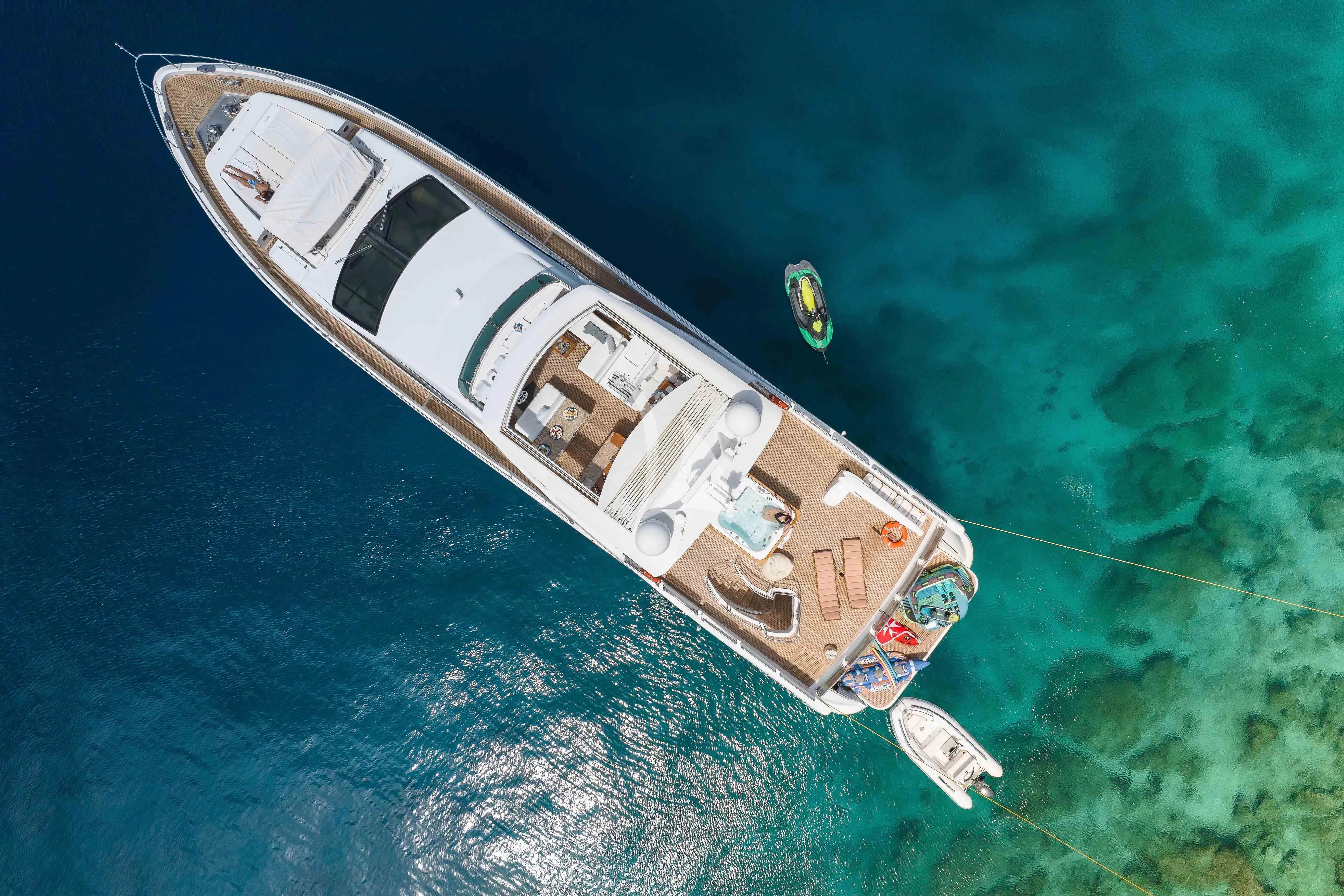 a box floating in the water aboard KOUKLES Yacht for Sale