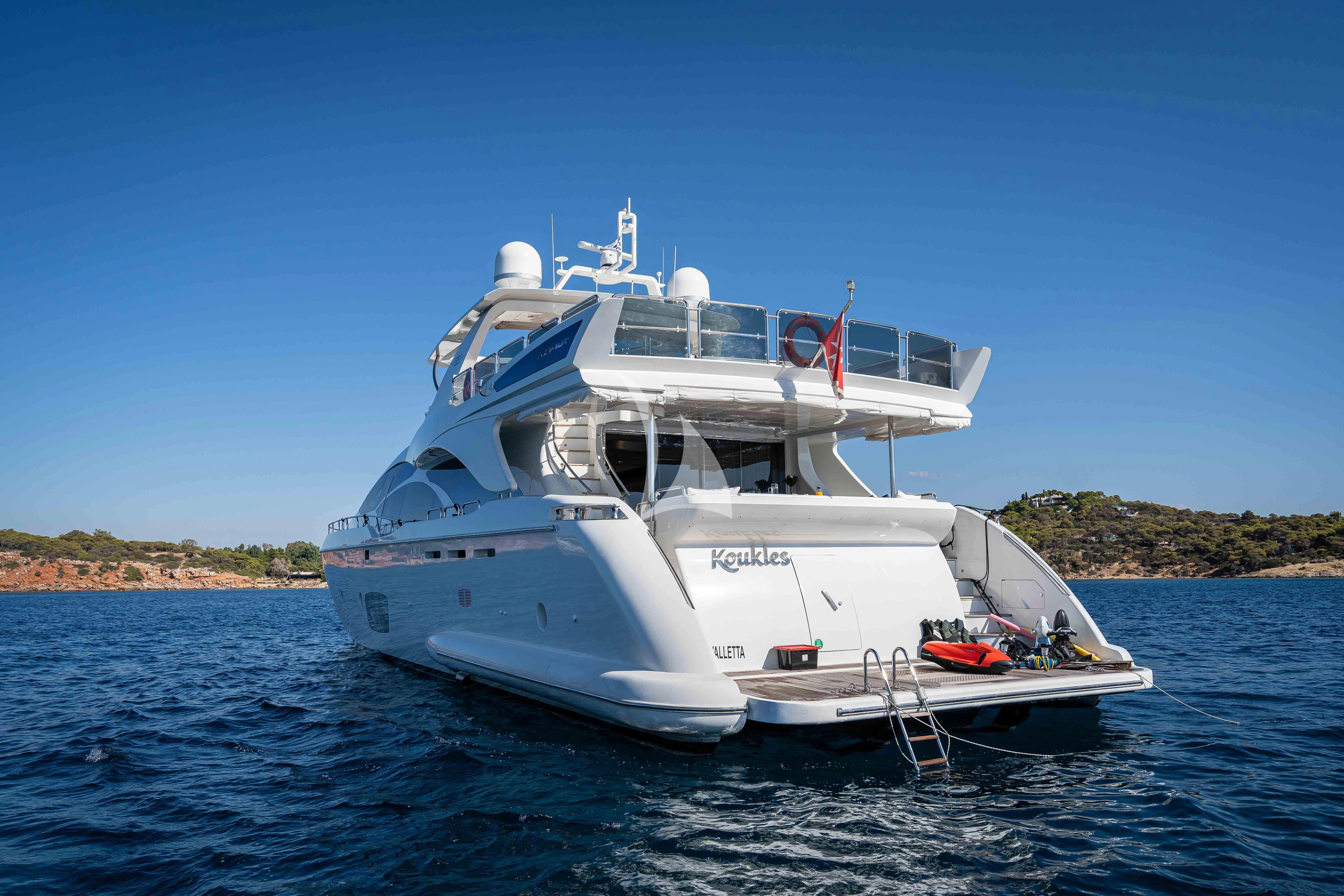 a boat on the water aboard KOUKLES Yacht for Sale