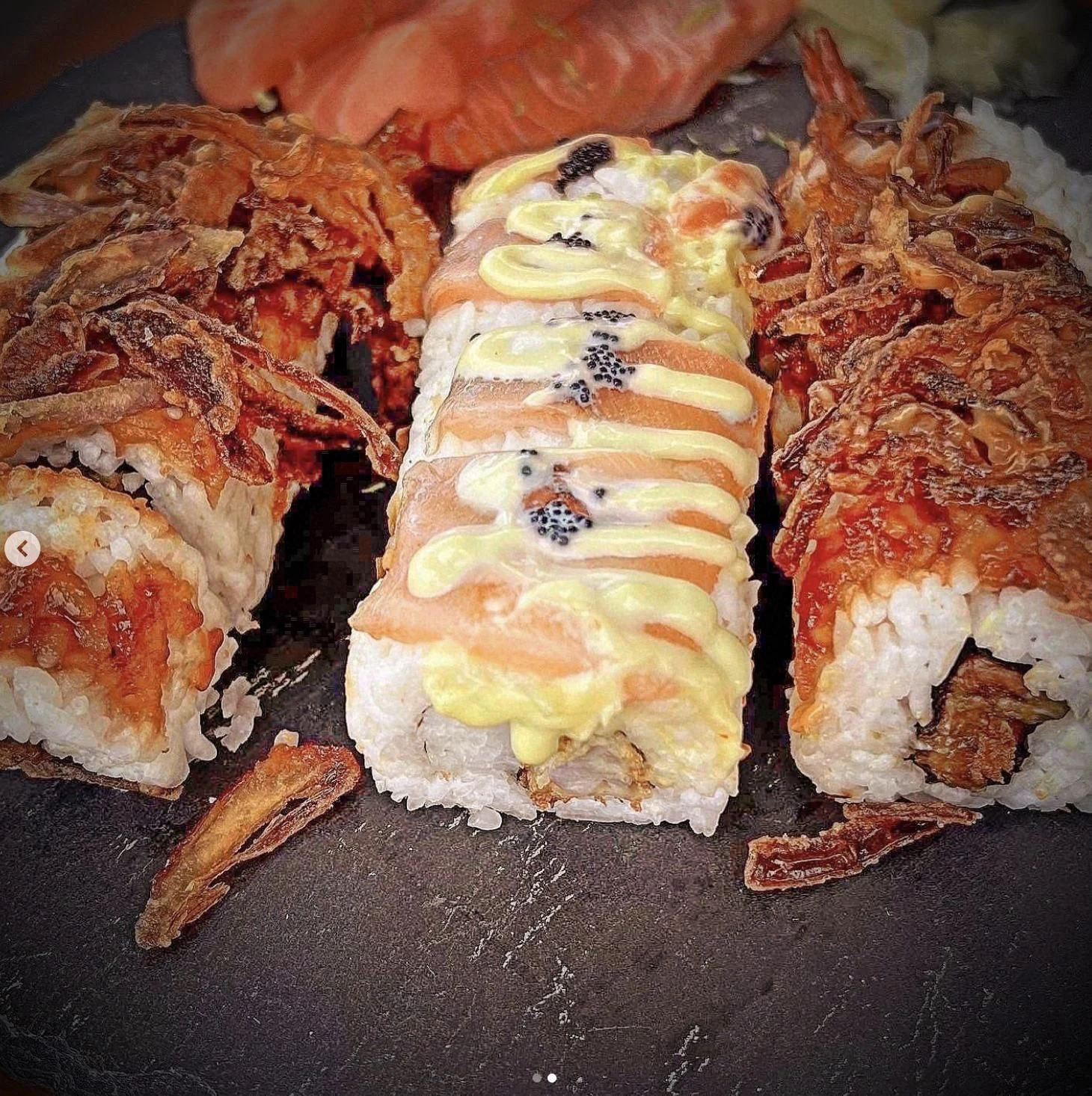 a group of food aboard KOUKLES Yacht for Sale