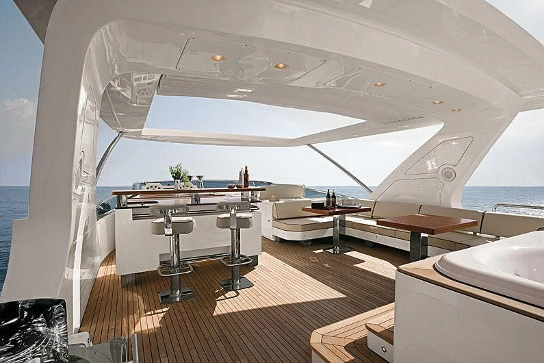 a room with a large white building aboard KOUKLES Yacht for Sale
