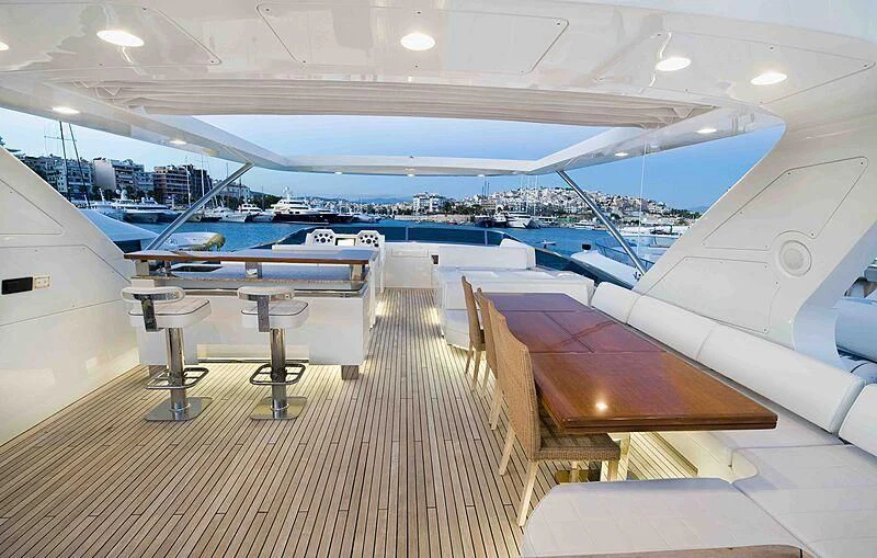 inside of a building with a pool aboard KOUKLES Yacht for Sale