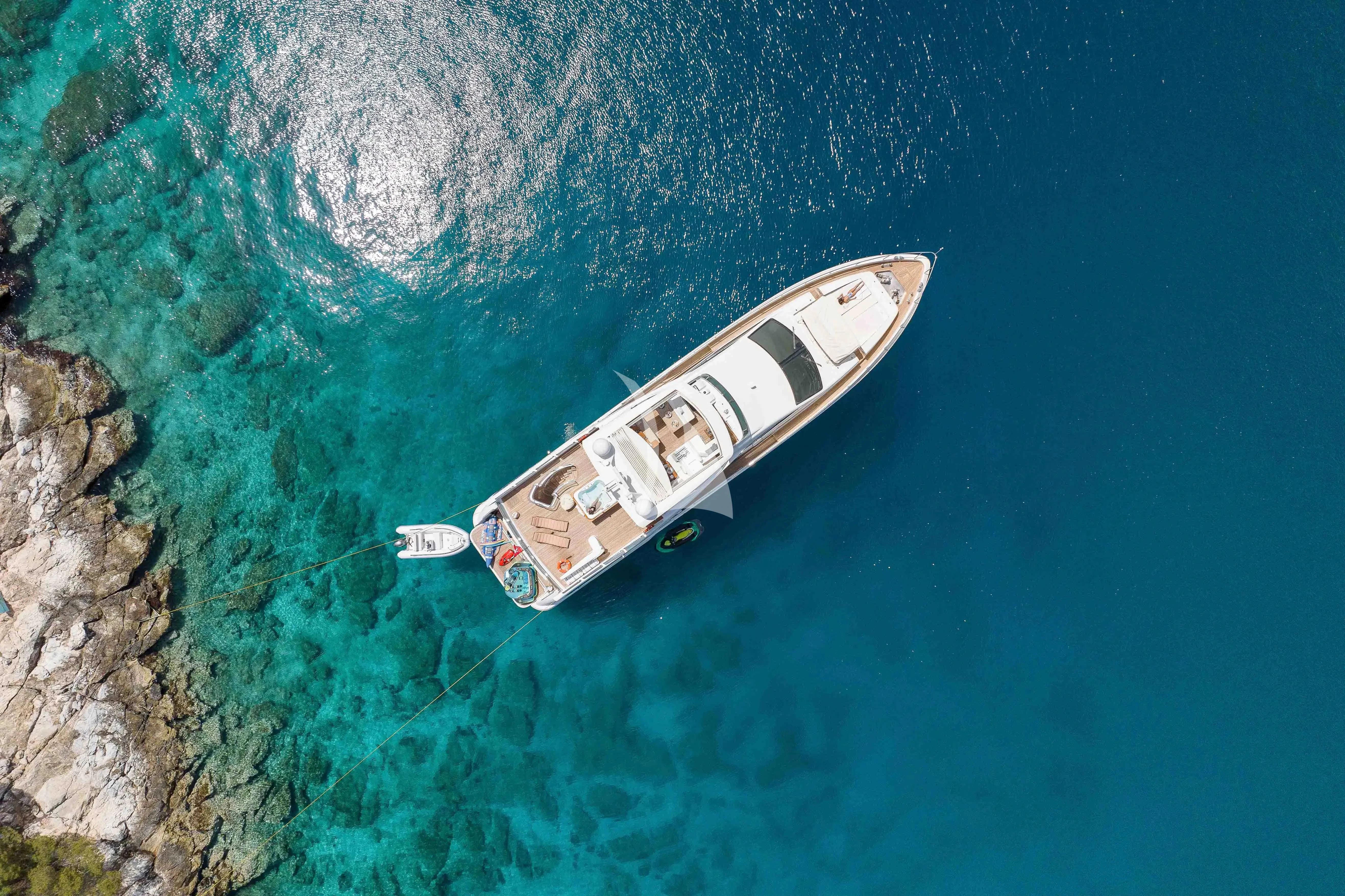 a boat in the water aboard KOUKLES Yacht for Sale