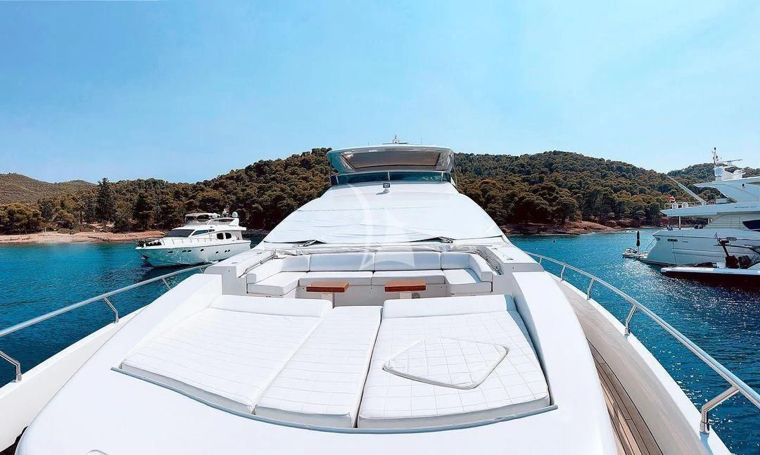 a yacht in the water aboard KOUKLES Yacht for Sale