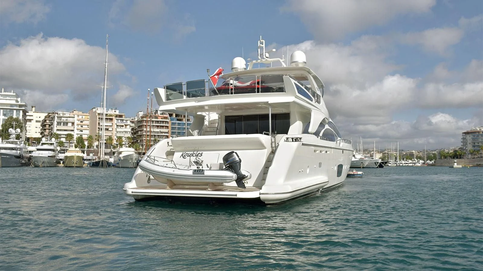 a boat in the water aboard KOUKLES Yacht for Sale