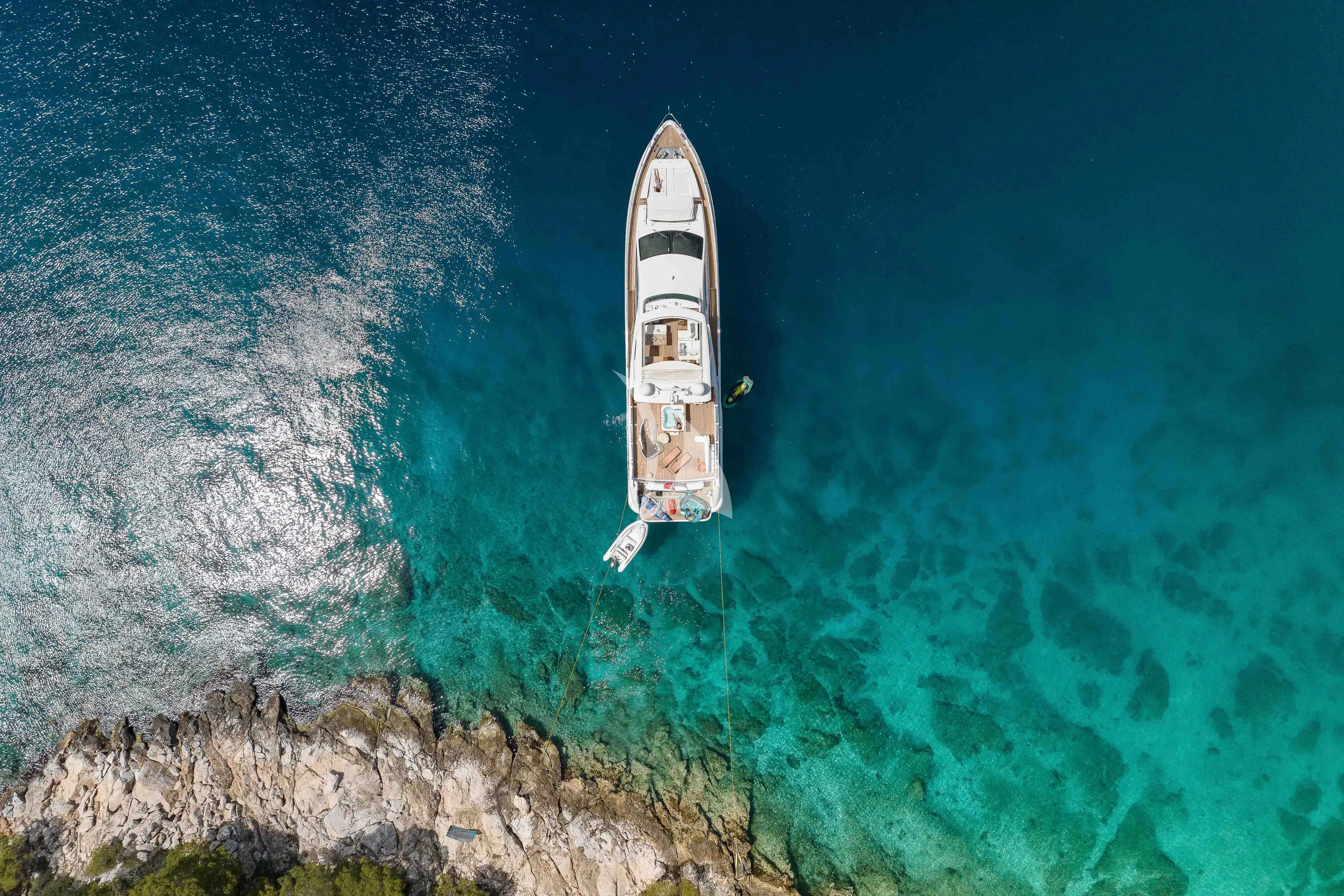 a boat in the water aboard KOUKLES Yacht for Sale