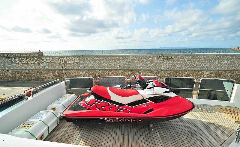 a group of boats on a deck aboard KOUKLES Yacht for Sale