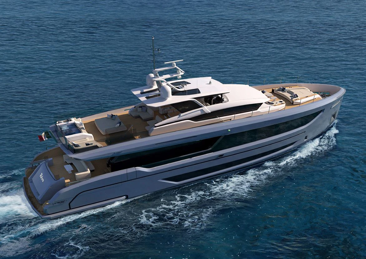 a boat on the water aboard VITTORIA VELOCE 32 RPH #01 Yacht for Sale