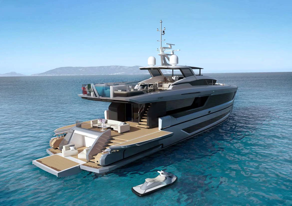 a boat on the water aboard VITTORIA VELOCE 32 RPH #01 Yacht for Sale