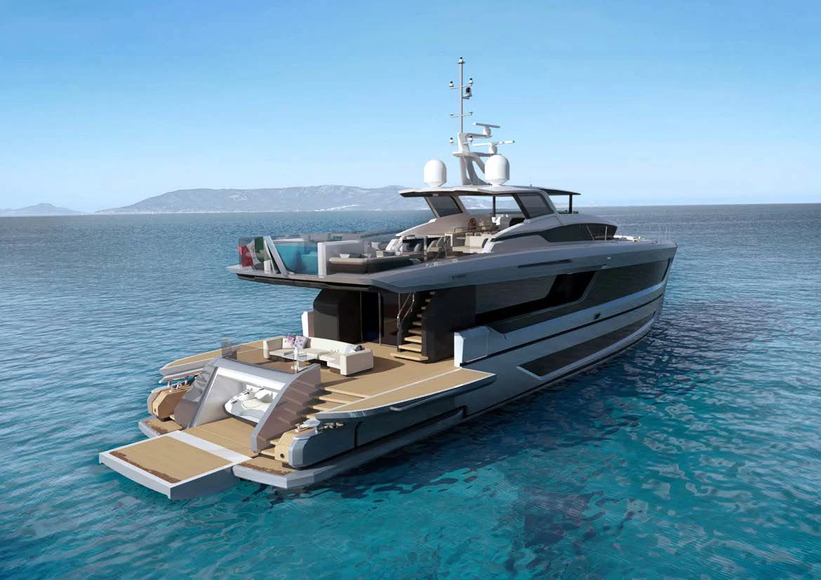 a boat on the water aboard VITTORIA VELOCE 32 RPH #01 Yacht for Sale