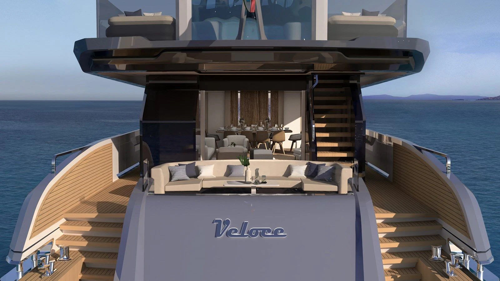 a boat on the water aboard VITTORIA VELOCE 32 RPH #01 Yacht for Sale