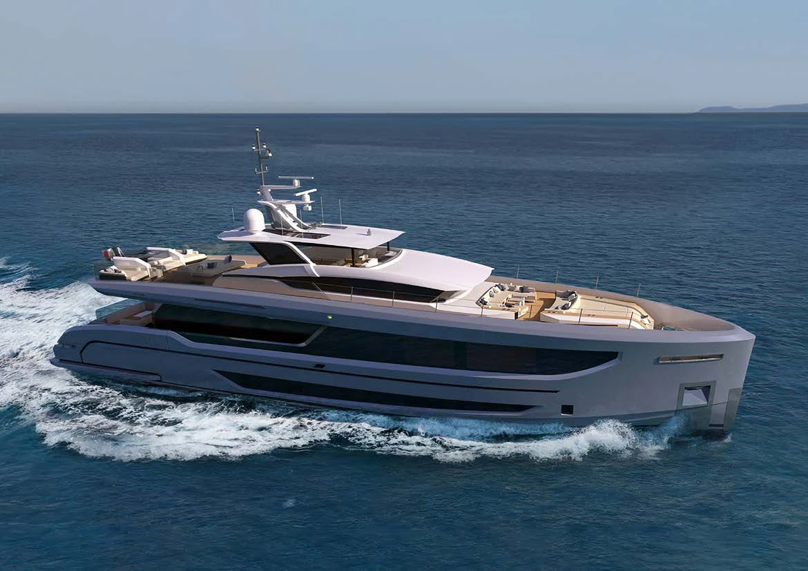 a boat on the water aboard VITTORIA VELOCE 32 RPH #01 Yacht for Sale