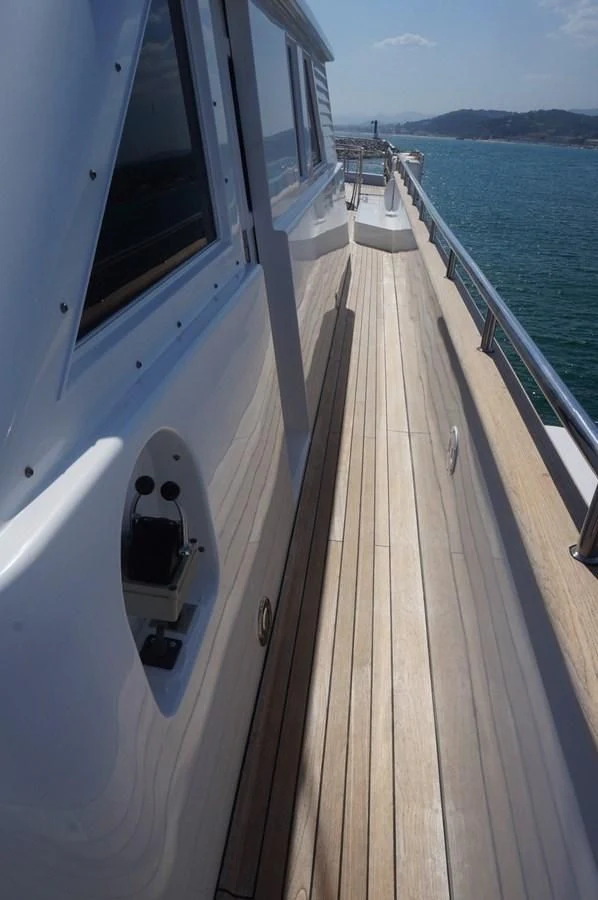 a boat on the water aboard WIZARD ONE Yacht for Sale