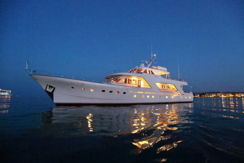 a boat on the water aboard RA Yacht for Sale