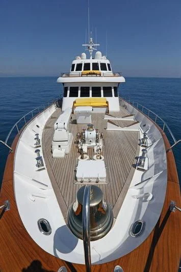 a boat on the water aboard RA Yacht for Sale