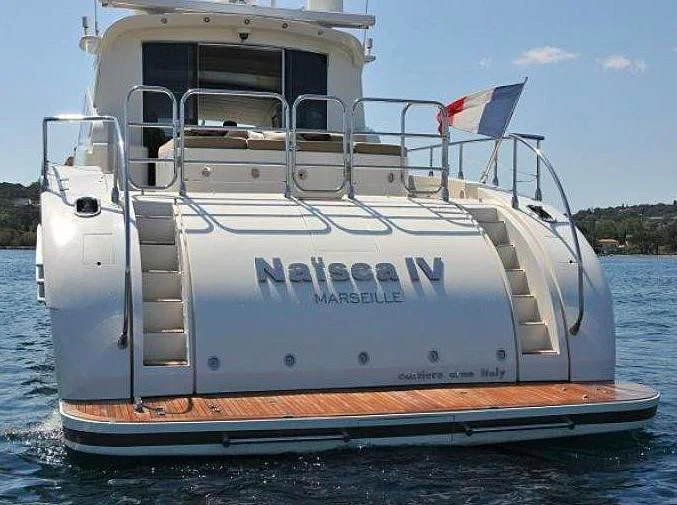 a boat on the water aboard NAISCA IV Yacht for Sale