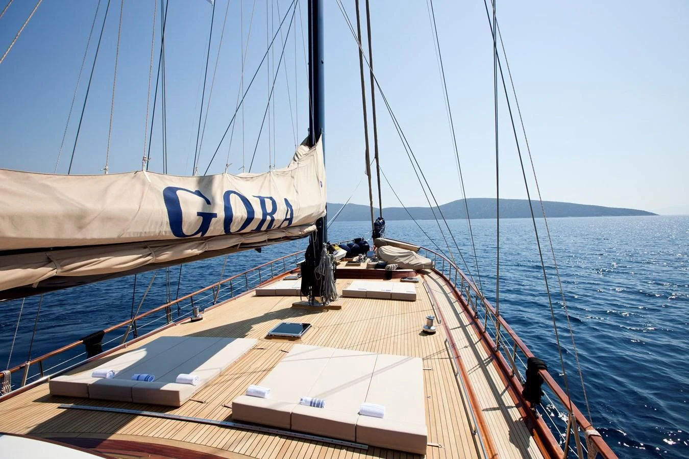 a boat on the water aboard PERFORMANCE FEE Yacht for Sale