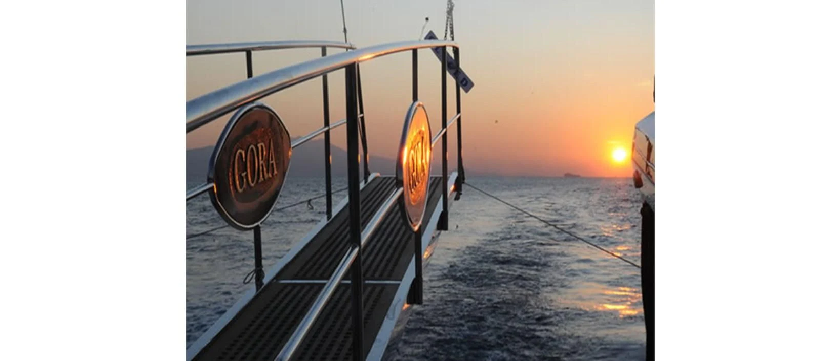 a black and orange staircase aboard PERFORMANCE FEE Yacht for Sale