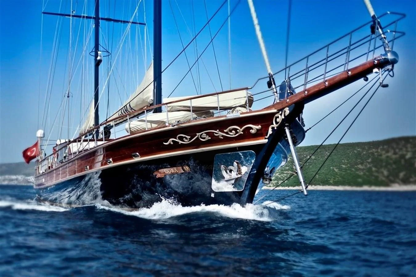 a boat on the water aboard PERFORMANCE FEE Yacht for Sale