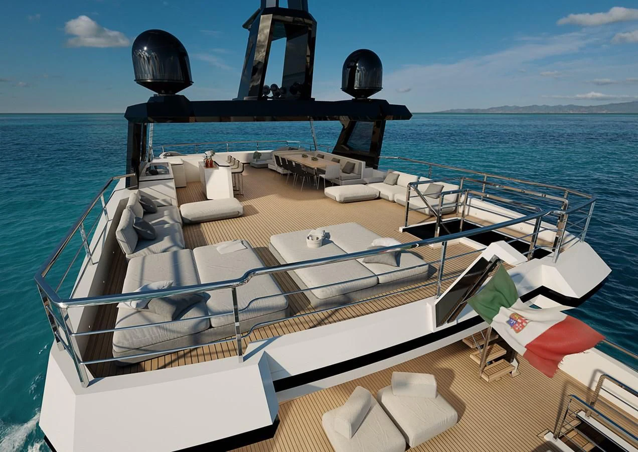 a boat on the water aboard CROSSOVER Yacht for Sale
