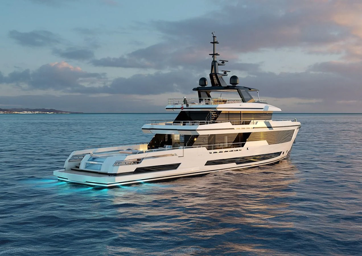 a boat in the water aboard CROSSOVER Yacht for Sale