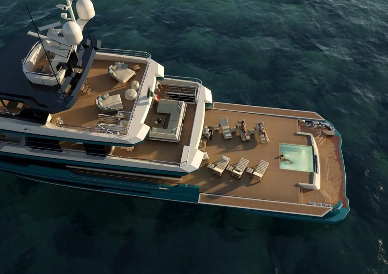 a ship on the water aboard CROSSOVER Yacht for Sale