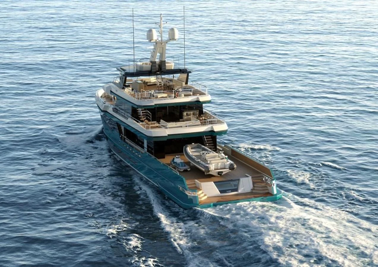 a boat in the water aboard CROSSOVER Yacht for Sale