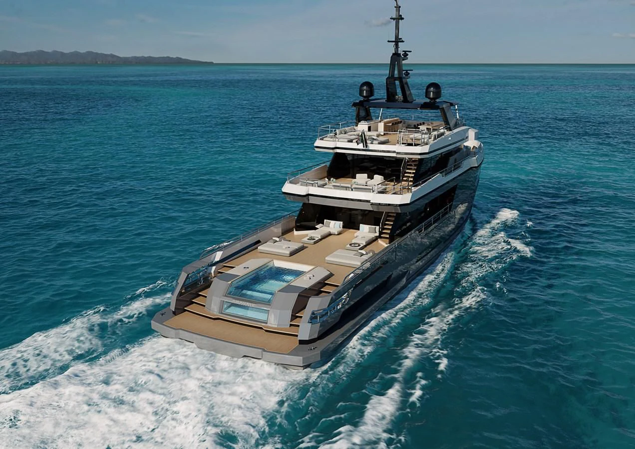 a ship on the water aboard CROSSOVER Yacht for Sale