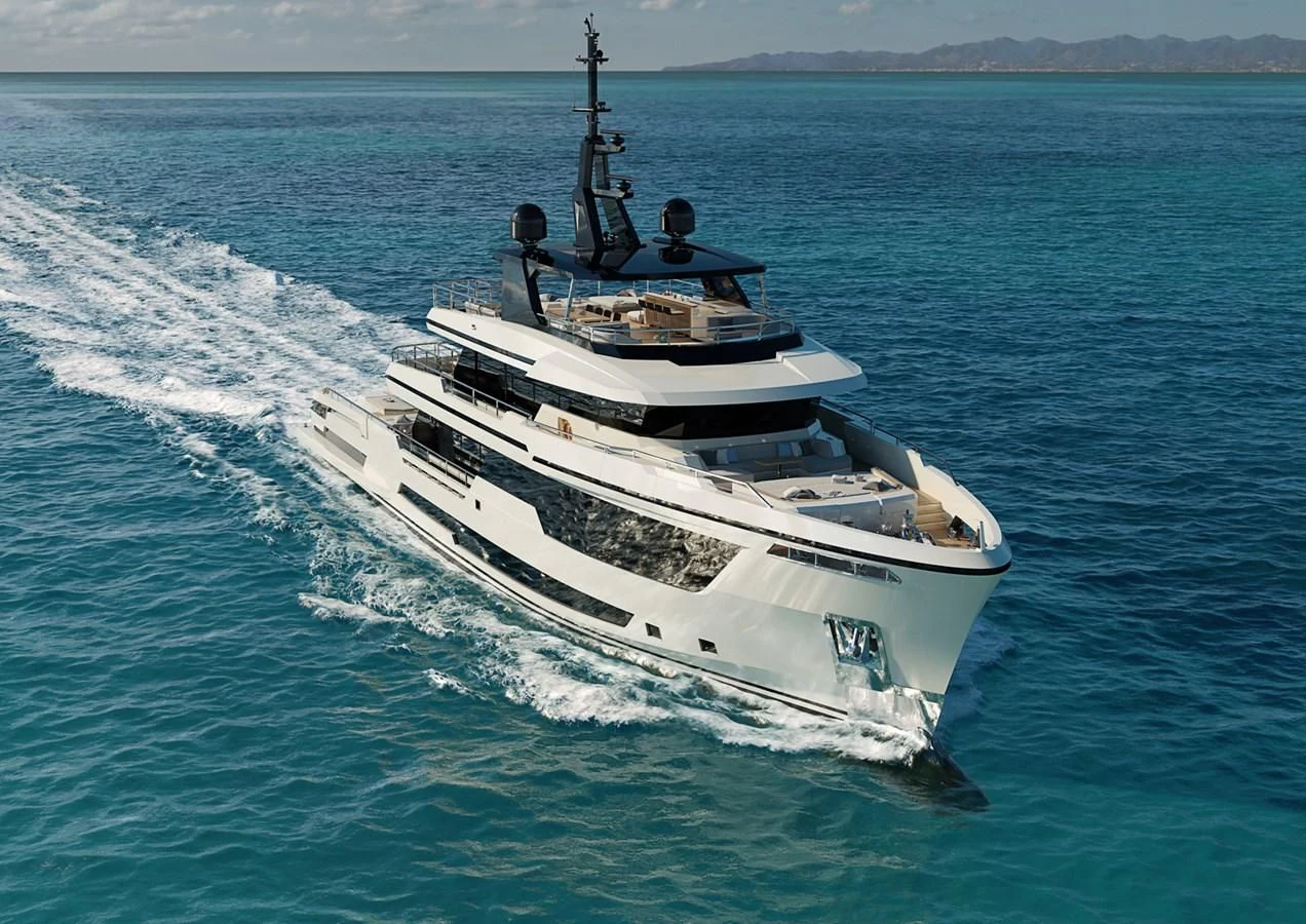 a boat on the water aboard CROSSOVER Yacht for Sale