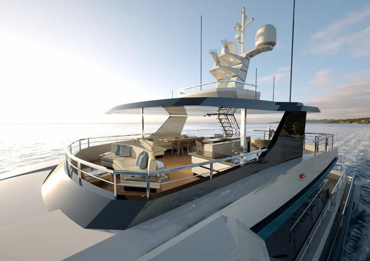 a boat on the water aboard CROSSOVER Yacht for Sale