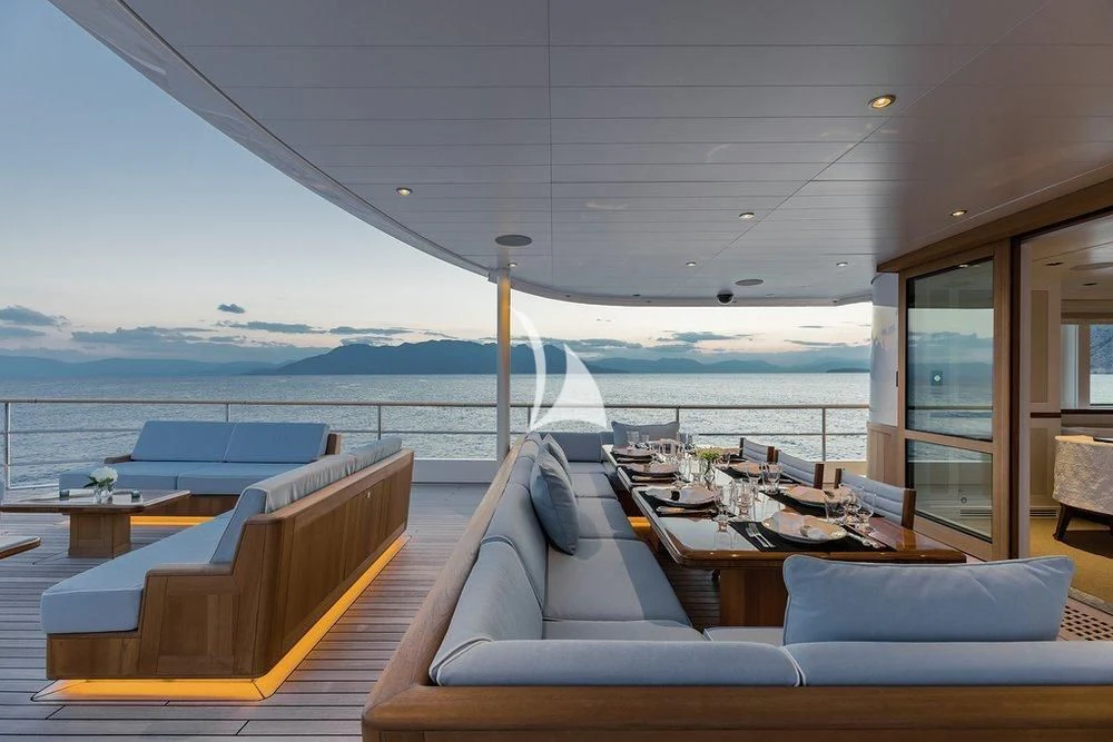 a boat on the water aboard BLUE II Yacht for Charter