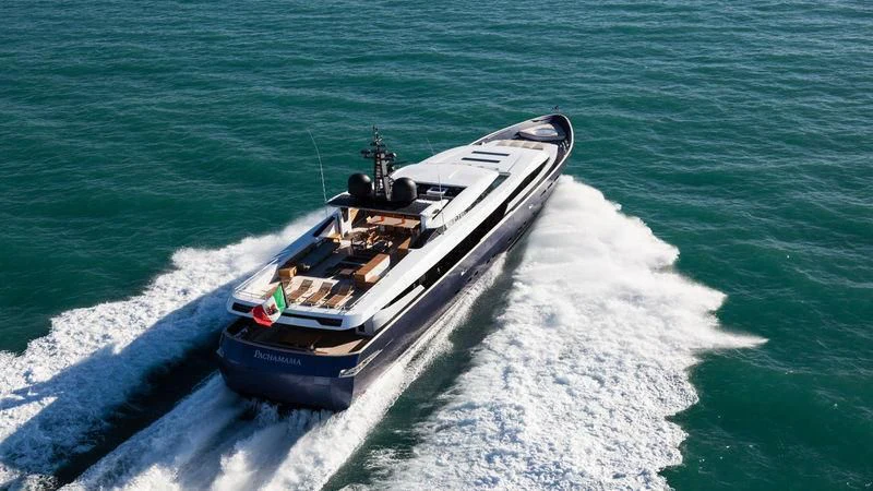a boat on the water aboard PACHAMAMA Yacht for Sale