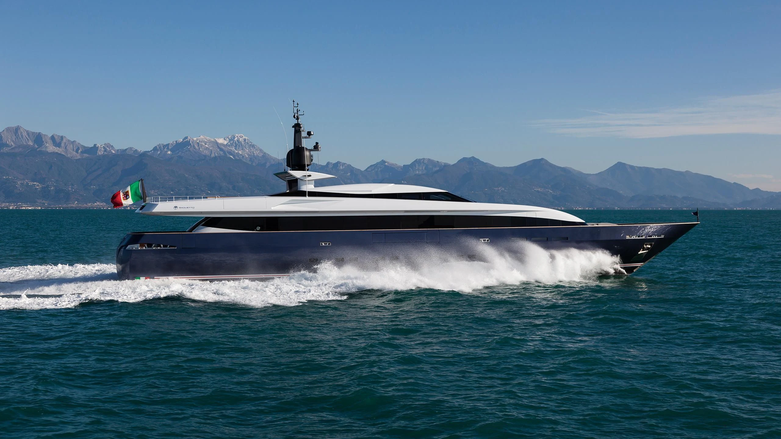 a submarine in the water aboard PACHAMAMA Yacht for Sale