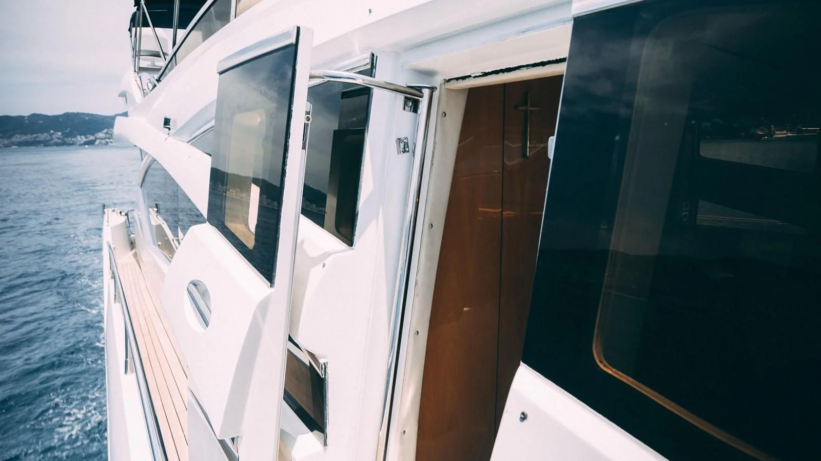 a boat on the water aboard HAN SOLO Yacht for Sale