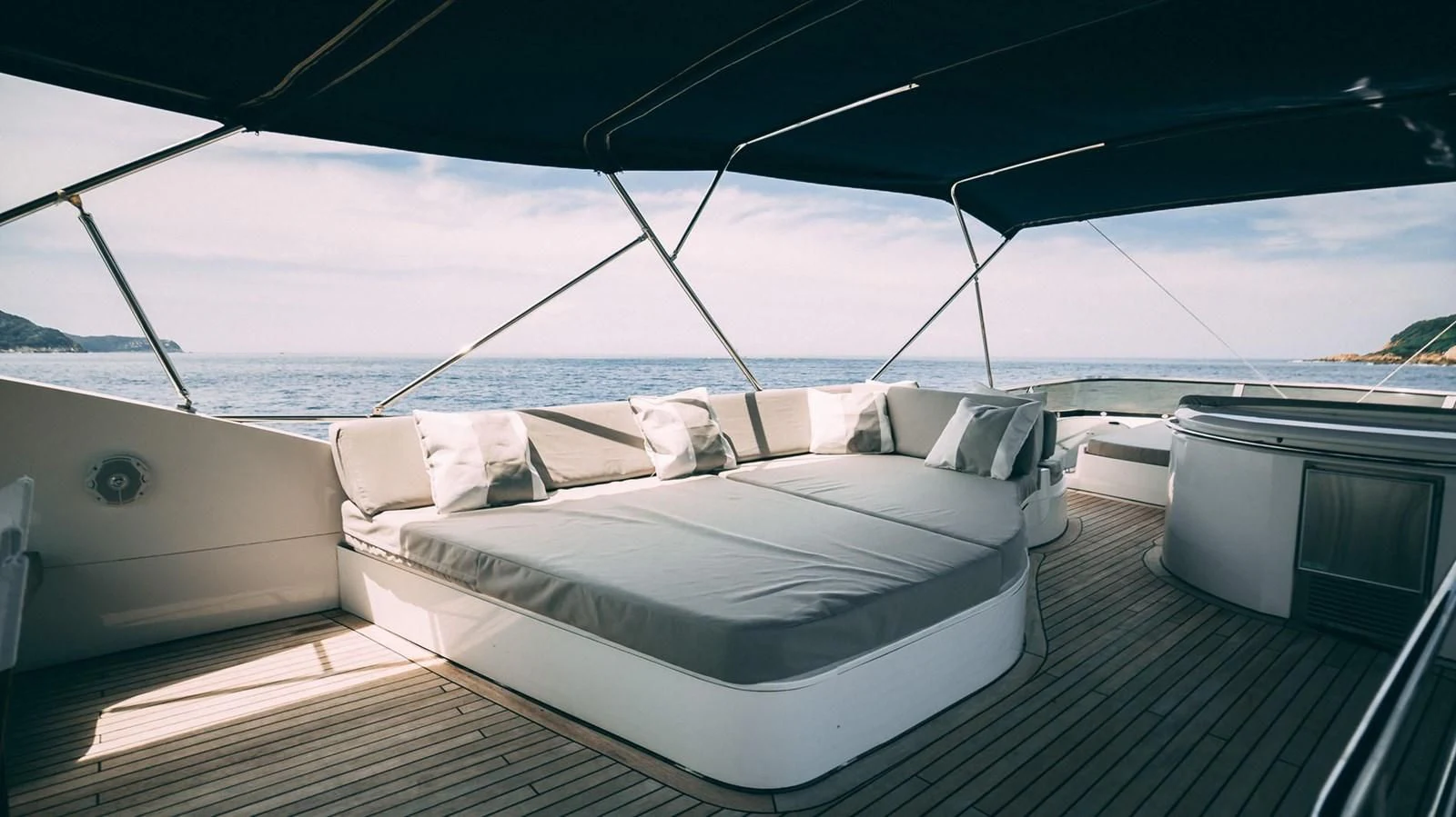 a boat on the water aboard HAN SOLO Yacht for Sale