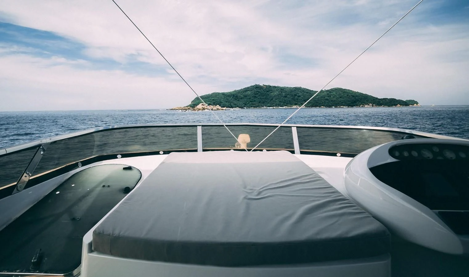 a boat on the water aboard HAN SOLO Yacht for Sale