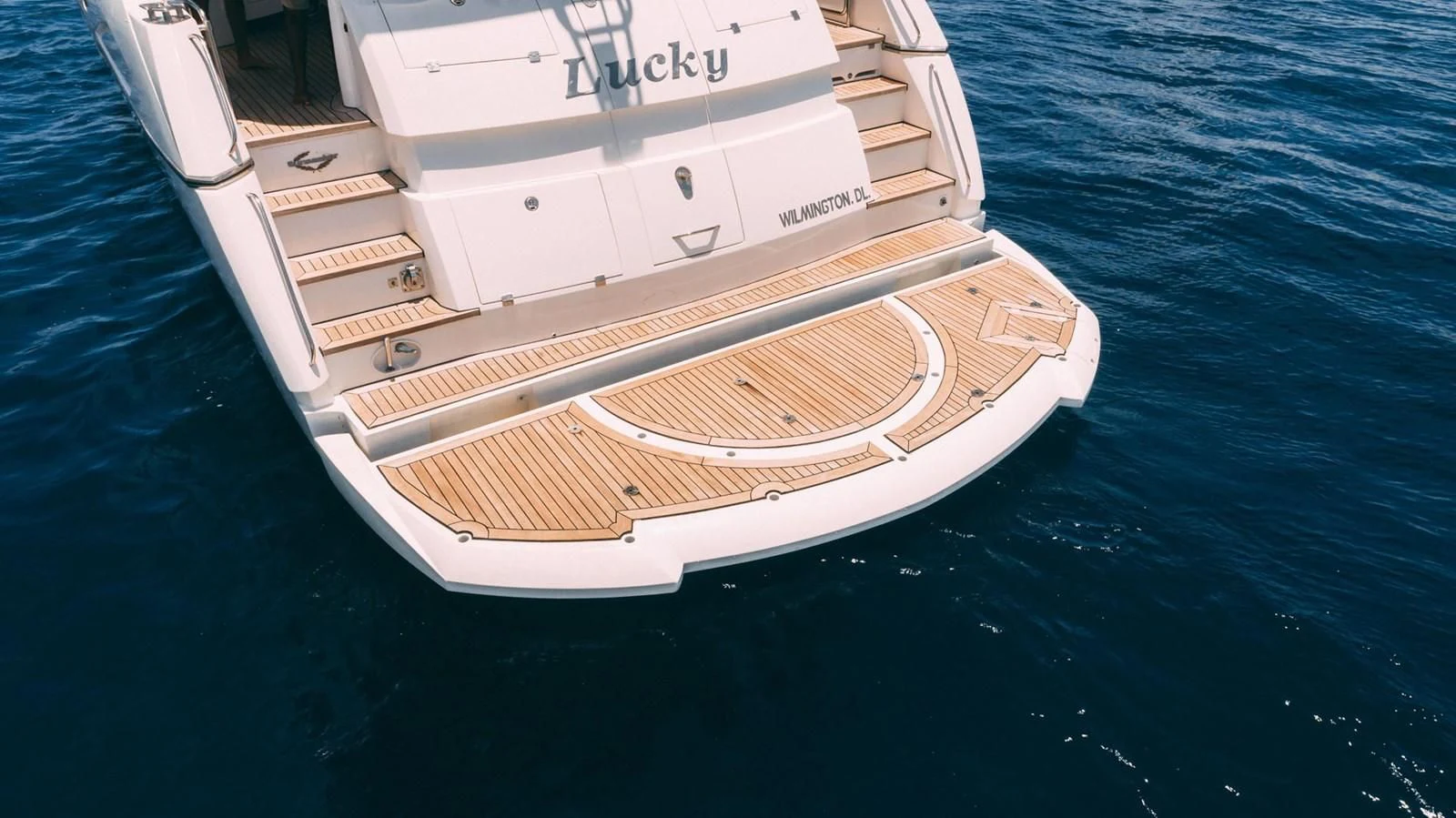 a boat on the water aboard HAN SOLO Yacht for Sale