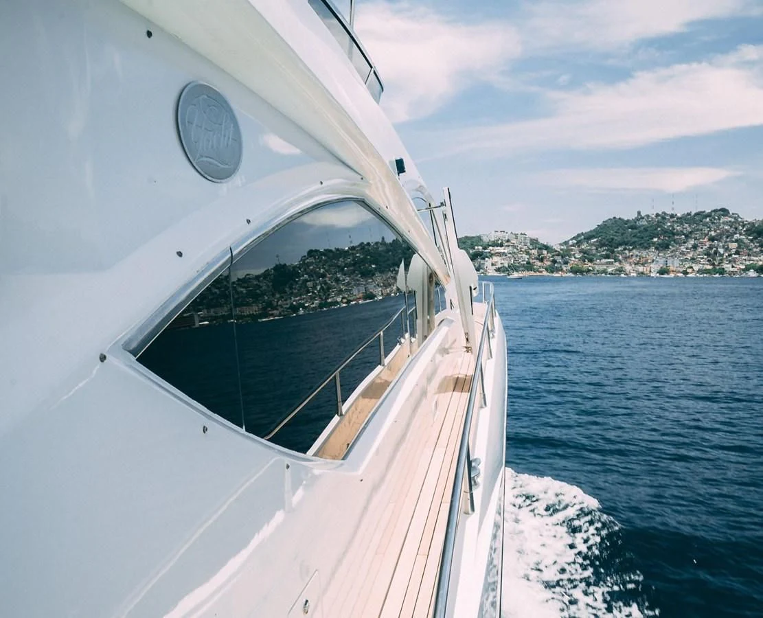a boat on the water aboard HAN SOLO Yacht for Sale