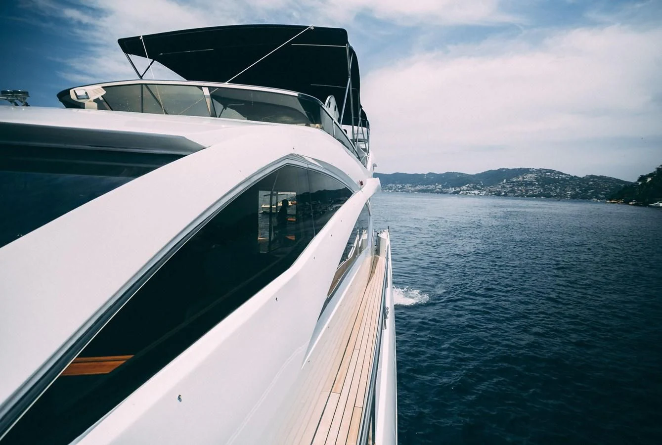 a boat on the water aboard HAN SOLO Yacht for Sale