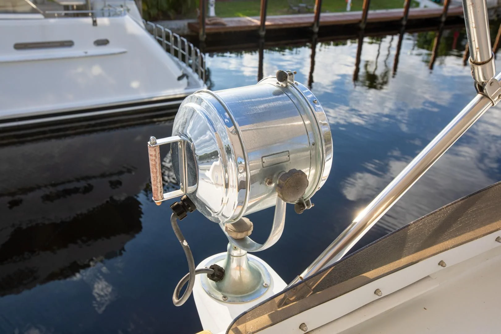 a boat with a hood aboard ZANTINO III Yacht for Sale