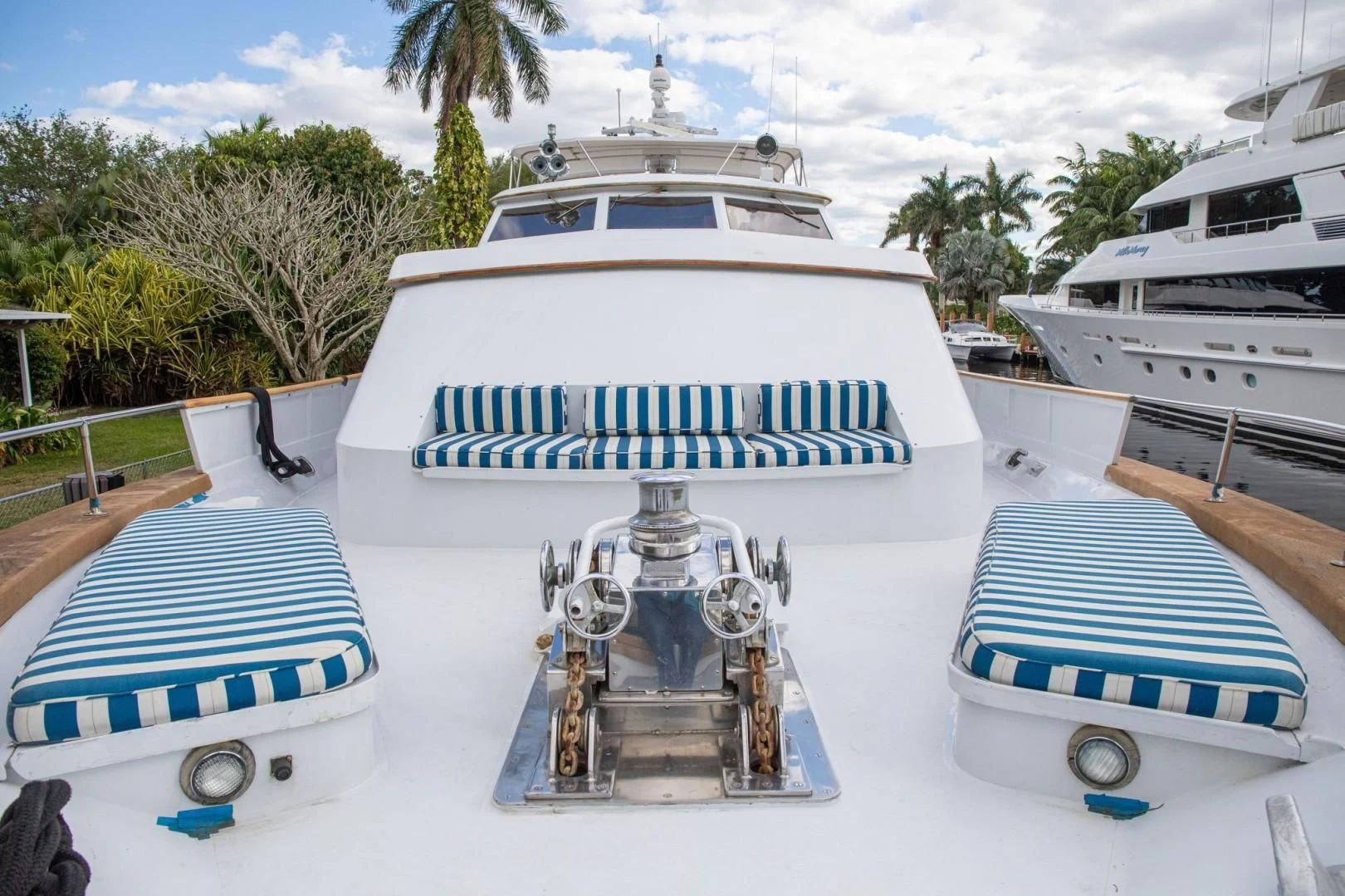 a group of boats in a harbor aboard ZANTINO III Yacht for Sale