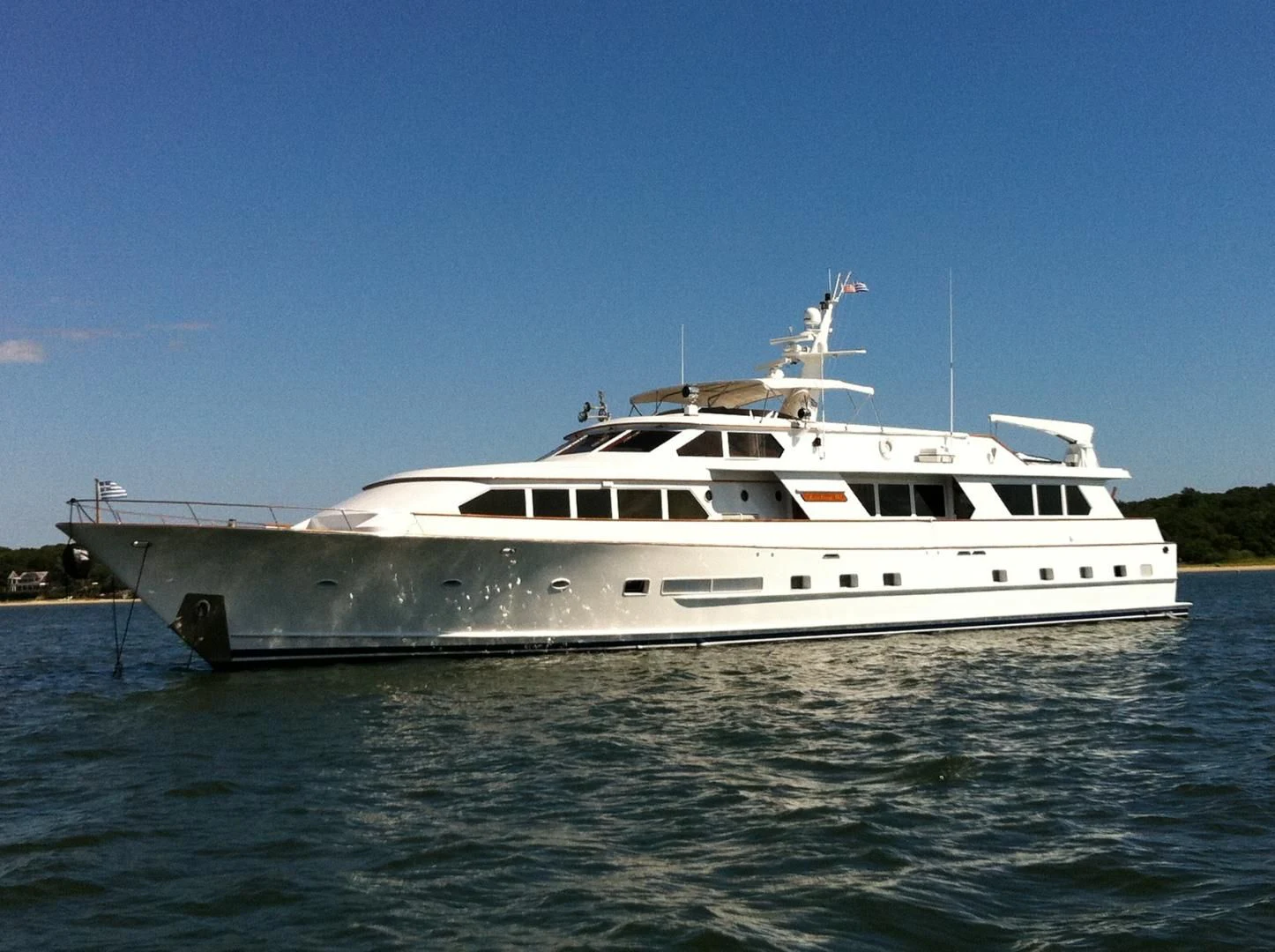 a white yacht on the water aboard ZANTINO III Yacht for Sale